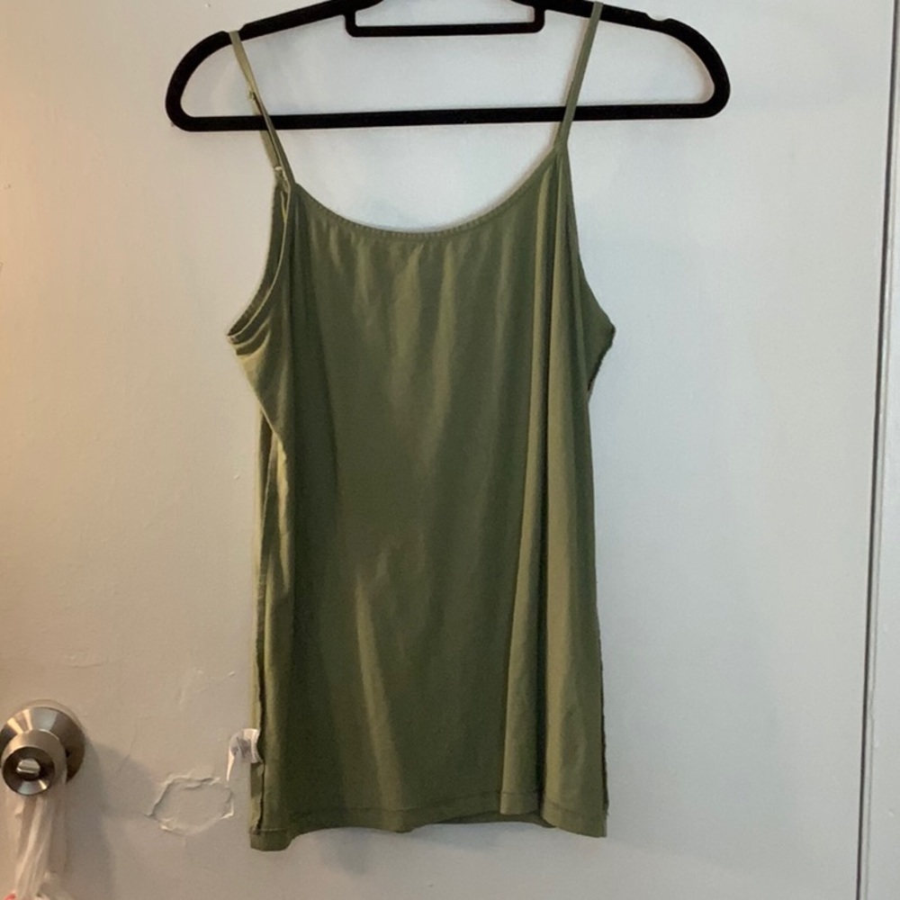 Green tank top